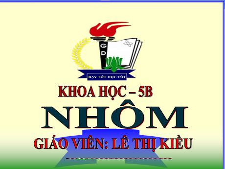 Bài giảng Khoa học 5 - Bài 25: Nhôm - Lê Thị Kiều
