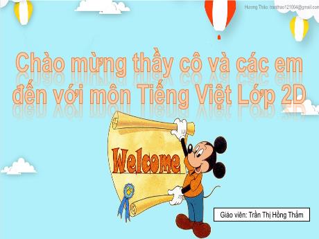 Bài giảng Tiếng Việt 2 (Luyện từ và câu) Kết nối tri thức - Tuần 13, Tiết 4 - Trần Thị Hồng Thắm