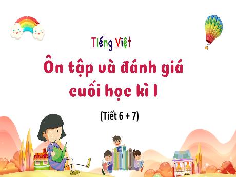 Bài giảng Tiếng Việt 3 (Kết nối tri thức) - Ôn tập và đánh giá cuối học kì I (Tiết 6+7) - Trần Thị Ánh Tuyết
