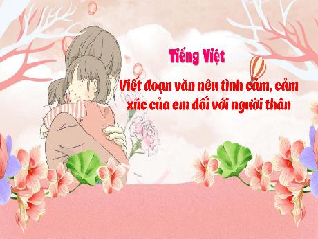 Bài giảng Tiếng Việt 3 (Tập làm văn) Kết nối tri thức - Bài: Viết đoạn văn nêu tình cảm, cảm xúc của em đối với người thân - Trần Thị Ánh Tuyết