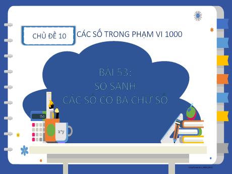 Bài giảng Toán 2 (Kết nối tri thức) - Bài 53: So sánh các số có ba chữ số - Lê Thị Kiều