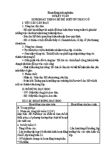 Giáo án Lớp 2 (Kết nối tri thức) - Tuần 13 - Năm học 2024-2025 - Trần Thị Ánh Tuyết