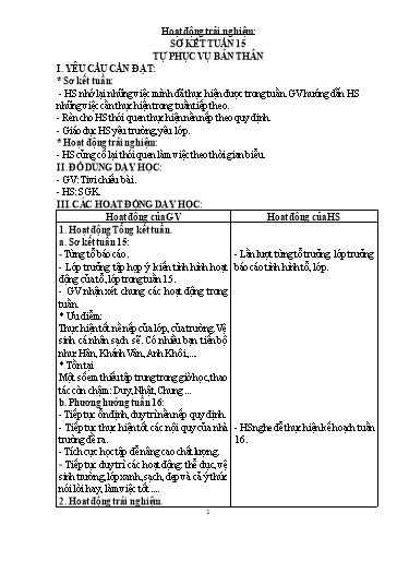 Giáo án Lớp 2 (Kết nối tri thức) - Tuần 16 - Năm học 2024-2025 - Trần Thị Hồng Thắm
