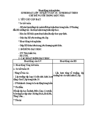 Giáo án Lớp 2 (Kết nối tri thức) - Tuần 19 - Năm học 2023-2024 - Trần Thị Hồng Thắm