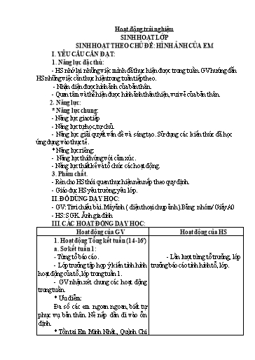 Giáo án Lớp 2 (Kết nối tri thức) - Tuần 2 - Năm học 2024-2025 - Phan Thị Ánh Tuyết