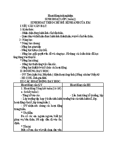 Giáo án Lớp 2 (Kết nối tri thức) - Tuần 2 - Năm học 2024-2025 - Trần Thị Ánh Tuyết