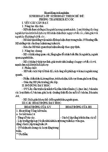 Giáo án Lớp 2 (Kết nối tri thức) - Tuần 25 - Năm học 2024-2025 - Trần Thị Hồng Thắm