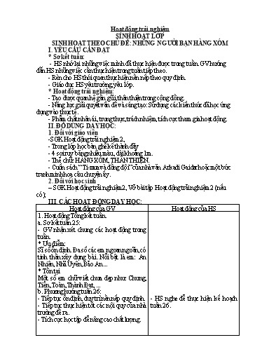 Giáo án Lớp 2 (Kết nối tri thức) - Tuần 26 - Năm học 2024-2025 - Trần Thị Hồng Thắm