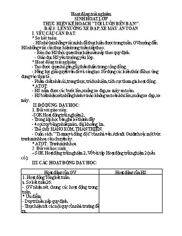 Giáo án Lớp 2 (Kết nối tri thức) - Tuần 27 - Năm học 2023-2024 - Trần Thị Hồng Thắm