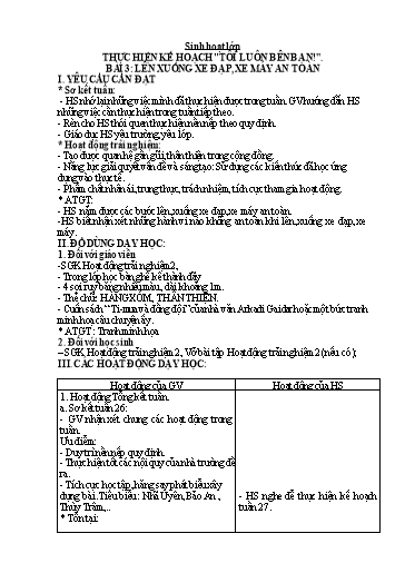 Giáo án Lớp 2 (Kết nối tri thức) - Tuần 27 - Năm học 2024-2025 - Trần Thị Hồng Thắm