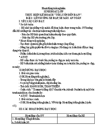 Giáo án Lớp 2 (Kết nối tri thức) - Tuần 27 - Năm học 2024-2025 - Trần Thị Ánh Tuyết