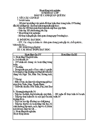 Giáo án Lớp 2 (Kết nối tri thức) - Tuần 30 - Năm học 2023-2024 - Trần Thị Hồng Thắm