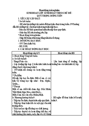 Giáo án Lớp 2 (Kết nối tri thức) - Tuần 9 - Năm học 2024-2025 - Trần Thị Ánh Tuyết