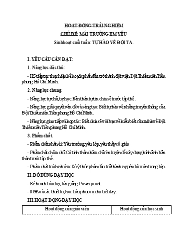 Giáo án Lớp 3 (Kết nối tri thức) - Tuần 12 - Năm học 2023-2024 - Trần Thị Ánh Tuyết