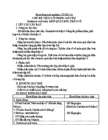 Giáo án Lớp 3 (Kết nối tri thức) - Tuần 13 - Năm học 2023-2024 - Trần Thị Ánh Tuyết