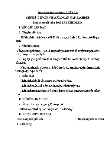Giáo án Lớp 3 (Kết nối tri thức) - Tuần 14 - Năm học 2023-2024 - Trần Thị Ánh Tuyết