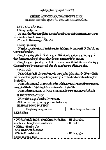 Giáo án Lớp 3 (Kết nối tri thức) - Tuần 24 - Năm học 2023-2024 - Trần Thị Ánh Tuyết