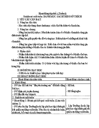 Giáo án Lớp 3 (Kết nối tri thức) - Tuần 5 - Năm học 2023-2024 - Trần Thị Ánh Tuyết