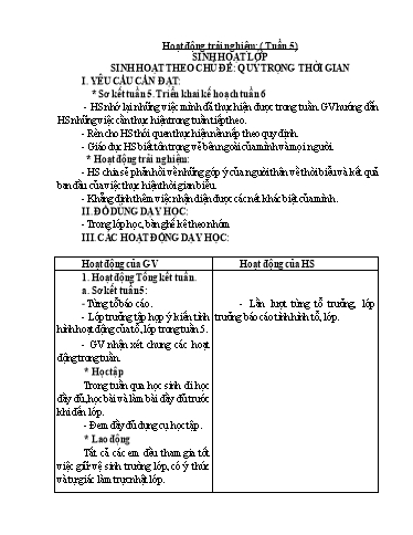 Giáo án Lớp 3 (Kết nối tri thức) - Tuần 6 - Năm học 2023-2024 - Trần Thị Ánh Tuyết