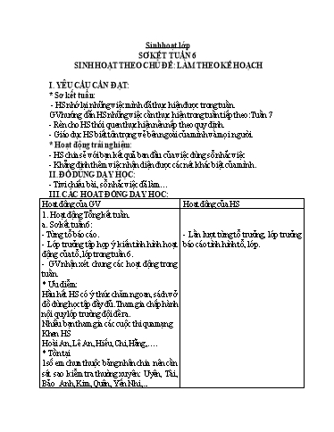 Giáo án Lớp 3 (Kết nối tri thức) - Tuần 7 - Năm học 2023-2024 - Trần Thị Ánh Tuyết