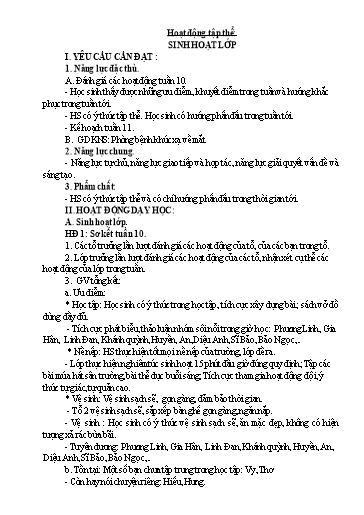 Kế hoạch bài dạy Lớp 5 - Tuần 11 - Năm học 2023-2024 - Lê Thị Kiều