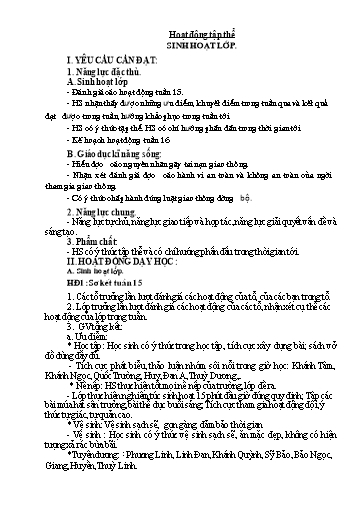 Kế hoạch bài dạy Lớp 5 - Tuần 16 - Năm học 2023-2024 - Lê Thị Kiều