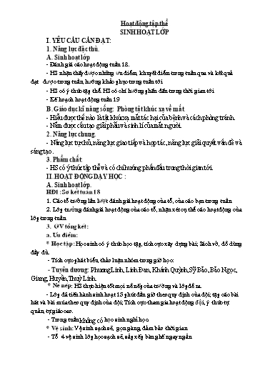 Kế hoạch bài dạy Lớp 5 - Tuần 19 - Năm học 2023-2024 - Lê Thị Kiều