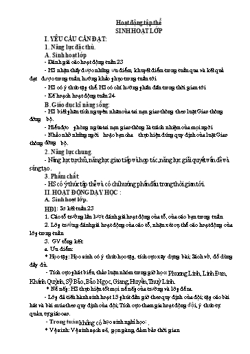 Kế hoạch bài dạy Lớp 5 - Tuần 24 - Năm học 2023-2024 - Lê Thị Kiều