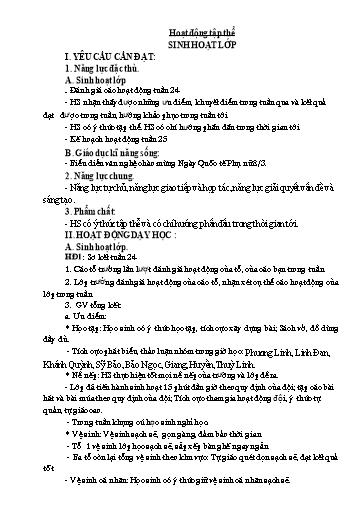 Kế hoạch bài dạy Lớp 5 - Tuần 25 - Năm học 2023-2024 - Lê Thị Kiều