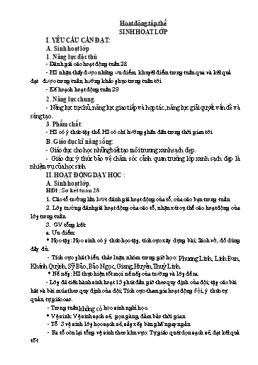 Kế hoạch bài dạy Lớp 5 - Tuần 29 - Năm học 2023-2024 - Lê Thị Kiều