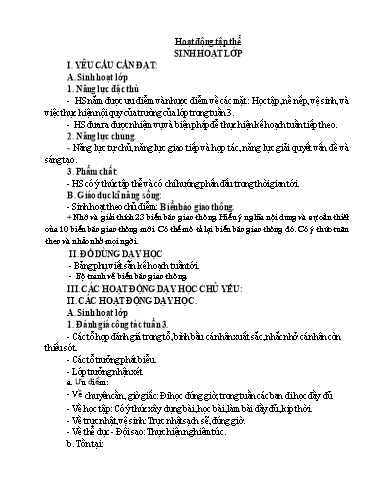 Kế hoạch bài dạy Lớp 5 - Tuần 4 - Năm học 2023-2024 - Lê Thị Kiều